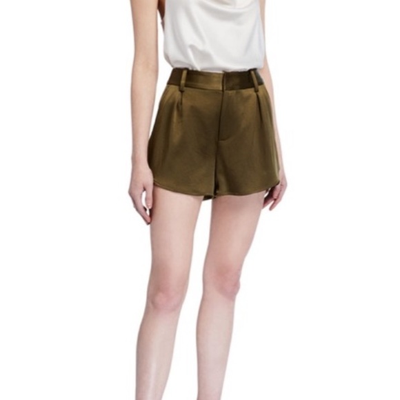 Alice + Olivia Pants - Alice + Olivia High Waist Brown Shorts